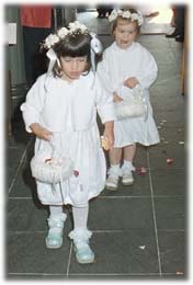 Flower Girls down the Aisle