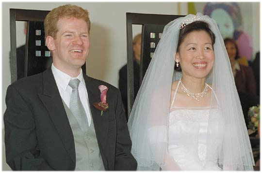 Bride And Groom Happy