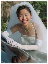 Bride on the hood