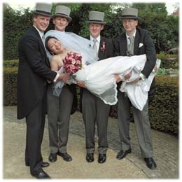Groomsmen HoldingBride